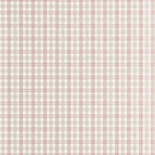Huntly Plaid Blush Wallpaper