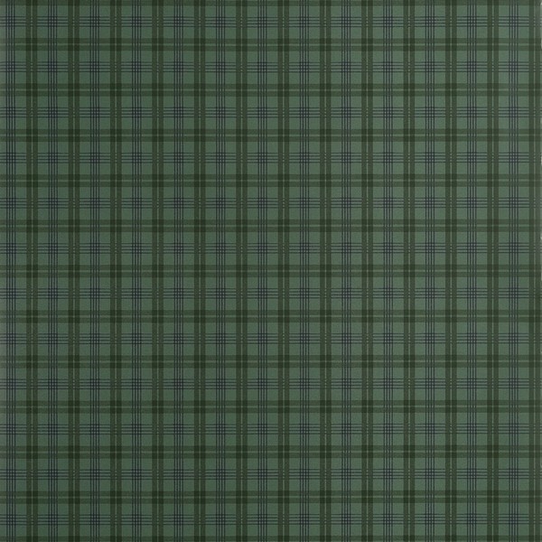 Huntly Plaid Dark Green Wallpaper