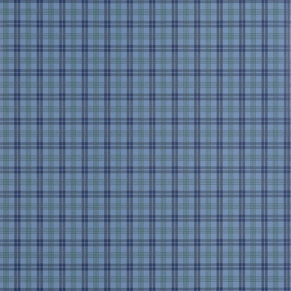 Huntly Plaid Navy Wallpaper