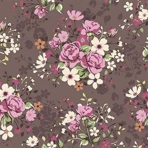 Illustration of Rose Bouquets Wall Mural