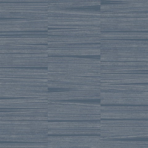 Indigo Line Stripe Wallpaper