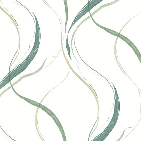 Ink Flow Green Wallpaper
