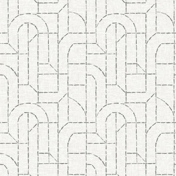 Integrity Grey Arched Outlines Wallpaper