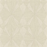 Intrinsic Cream Geometric Wood Wallpaper
