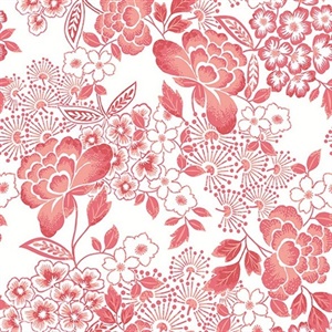 Irina Coral Floral Blooms Wallpaper