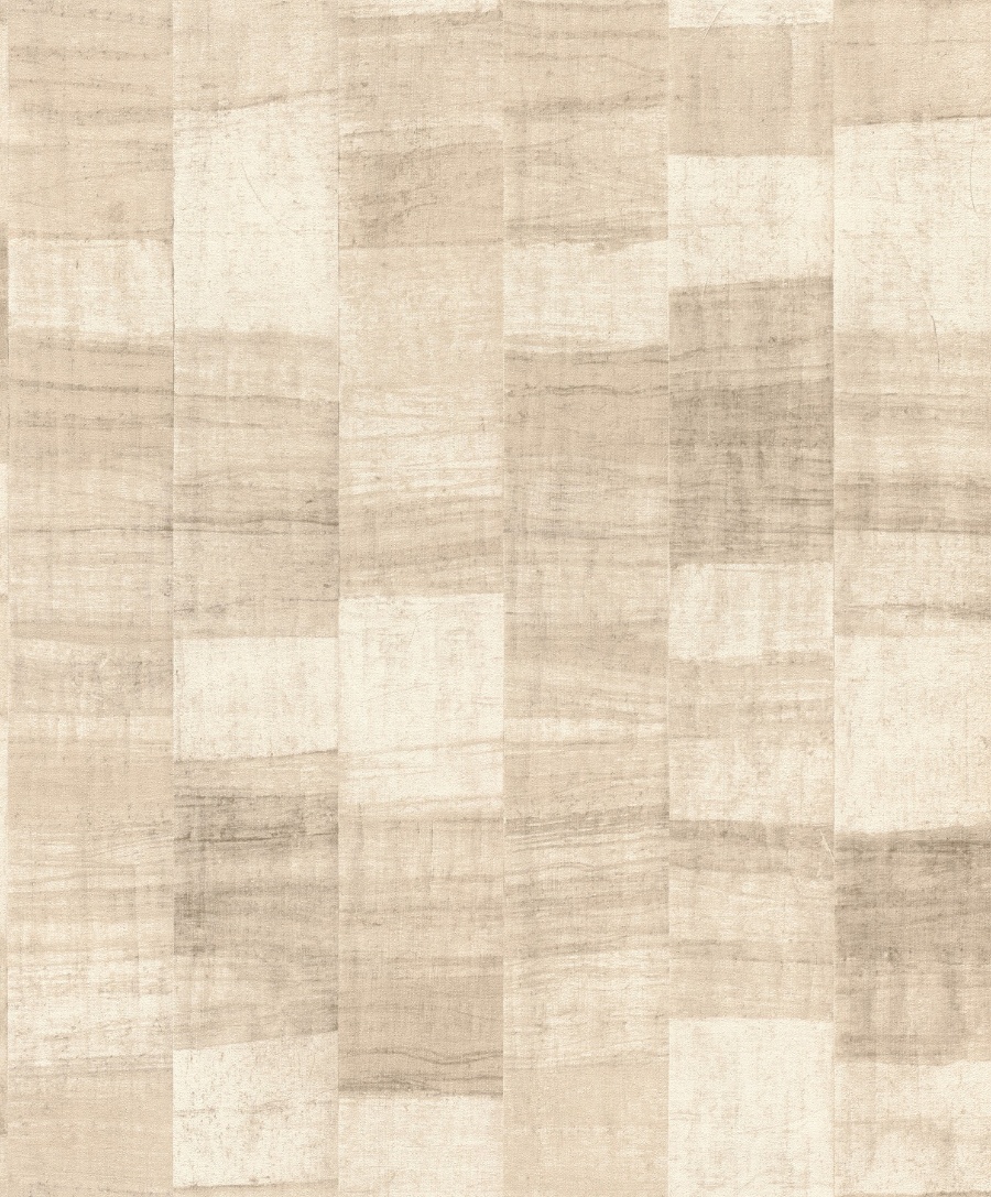 Ivo Beige Block Stripe Wallpaper
