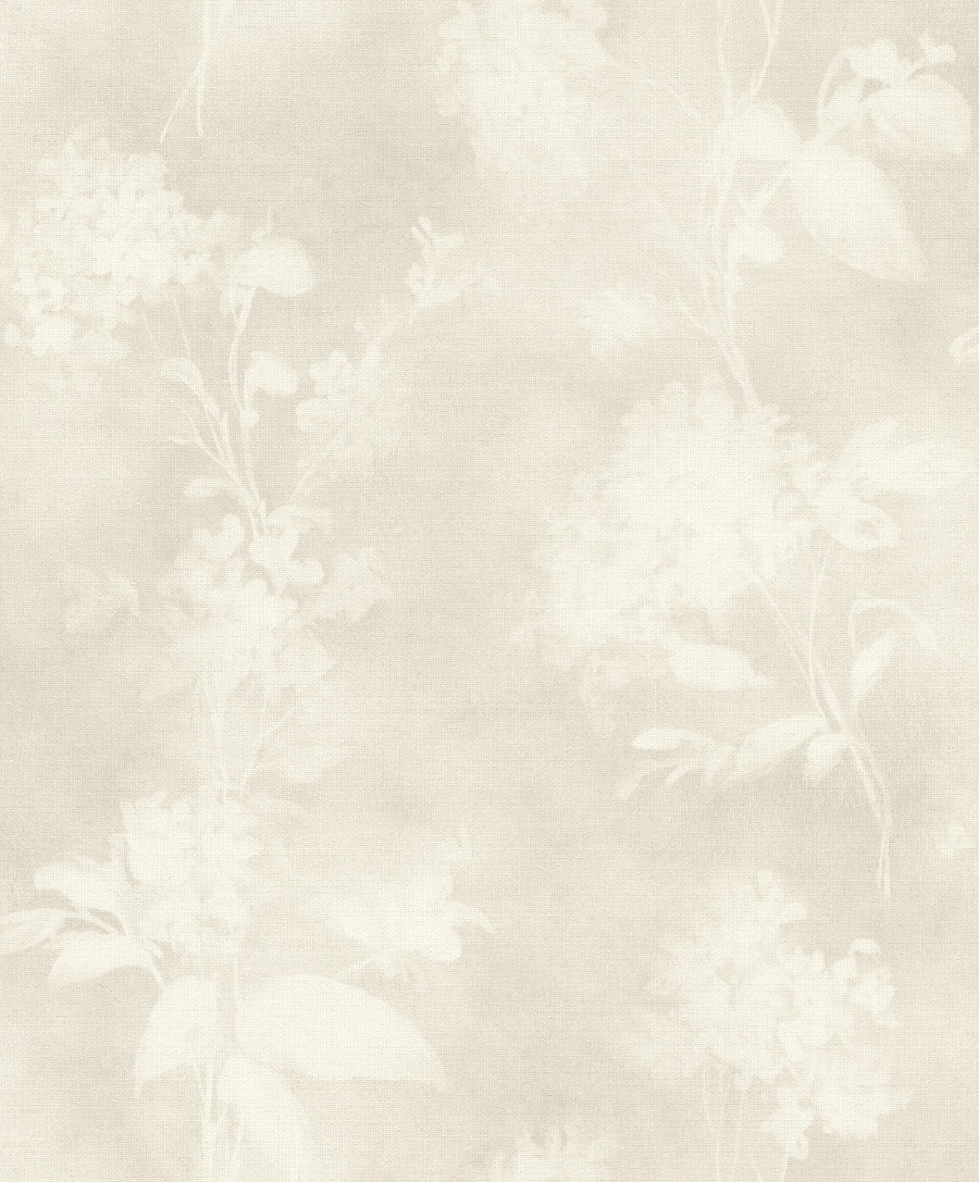 Izara Light Grey Botanical Wallpaper