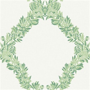 Jade Wreath Peel & Stick Wallpaper