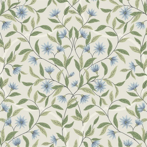 Jasmine Cornflower Wallpaper