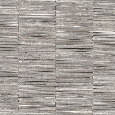 Jenga Charcoal Striped Column Wallpaper