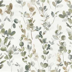 Joyful Eucalyptus Peel & Stick Wallpaper
