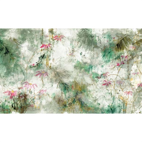 Jungle Lily Mural Peel & Stick Wallpaper