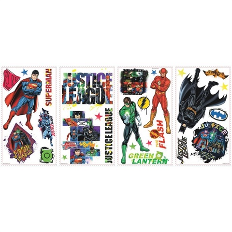 Justice League Peel & Stick Wall Decals