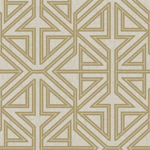 Kachel Gold Geometric Wallpaper