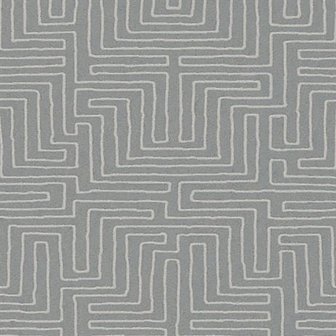 Kairo Grey Geometric Wallpaper