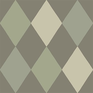 Kalas Olive Diamond Wallpaper