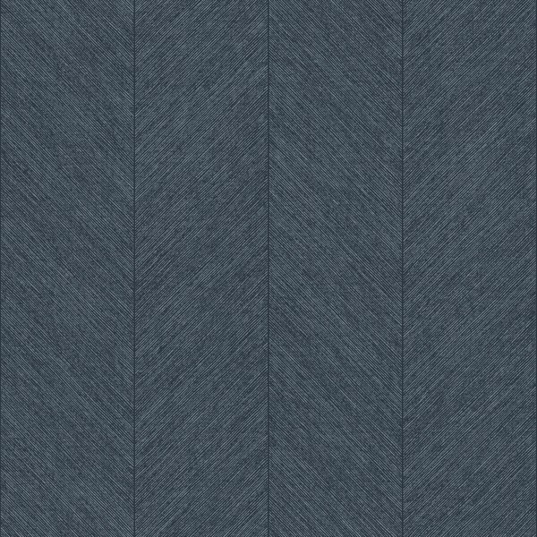 Kallam Indigo Chevron Wallpaper