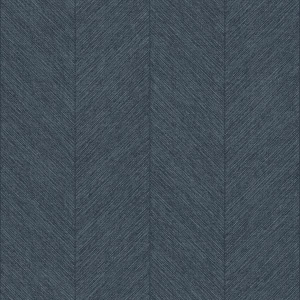 Kallam Indigo Chevron Wallpaper