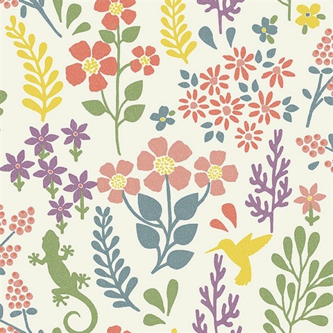 Karina Multicolor Meadow Wallpaper