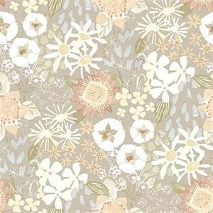 Karina Pastel Wildflower Garden Wallpaper