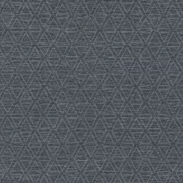 Kelce Dark Blue Geometric Faux Grasscloth Wallpaper