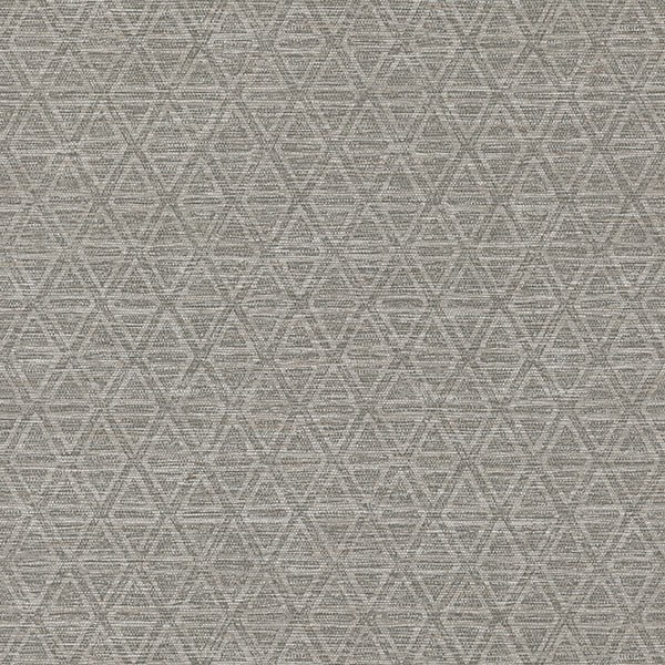 Kelce Grey Geometric Faux Grasscloth Wallpaper