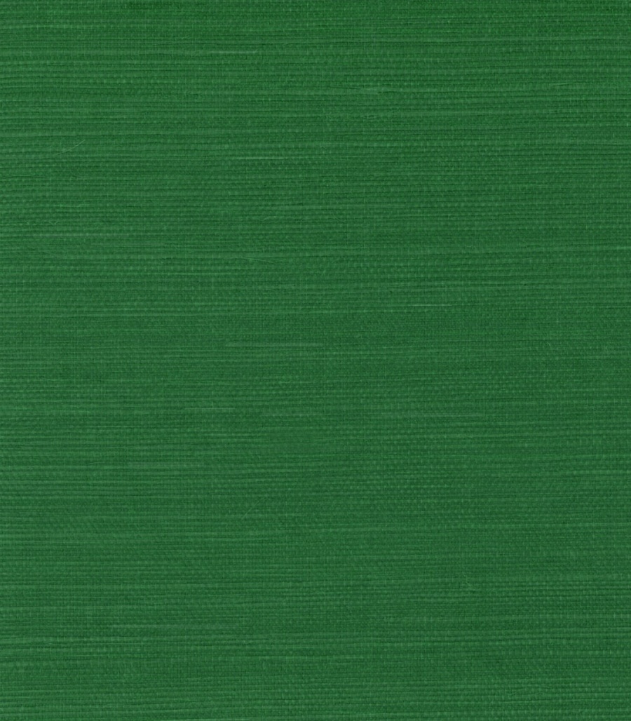 Kelly Green Sisal Grasscloth Wallpaper