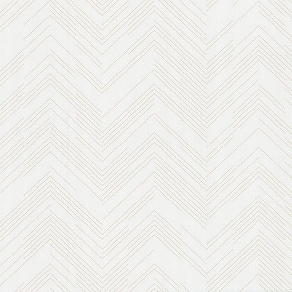 Kian Ivory Modern Chevron Wallpaper