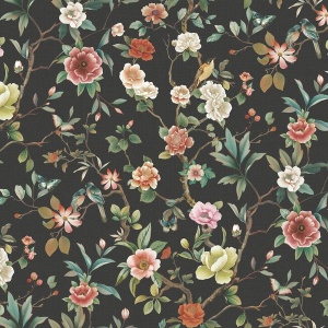 Kimora's Garden Black Wallpaper