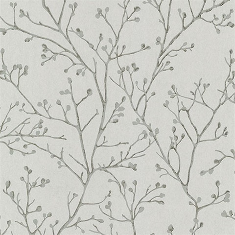 Koura Platinum Branches Wallpaper