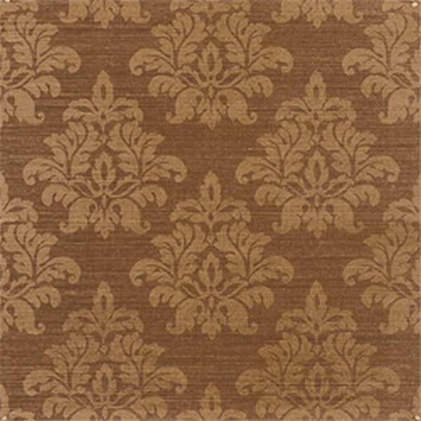 Kunqu Damask Brown Wallpaper