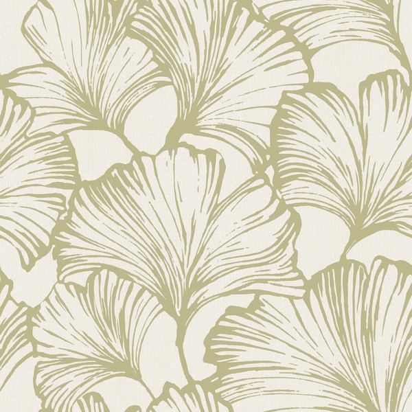 Kyoto Moss Ginkgo Leaf Wallpaper