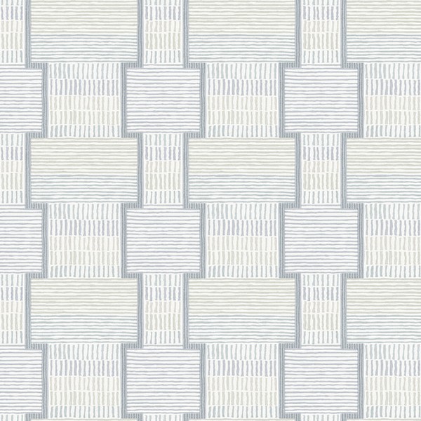 La Broderie Sky Blue Wallpaper