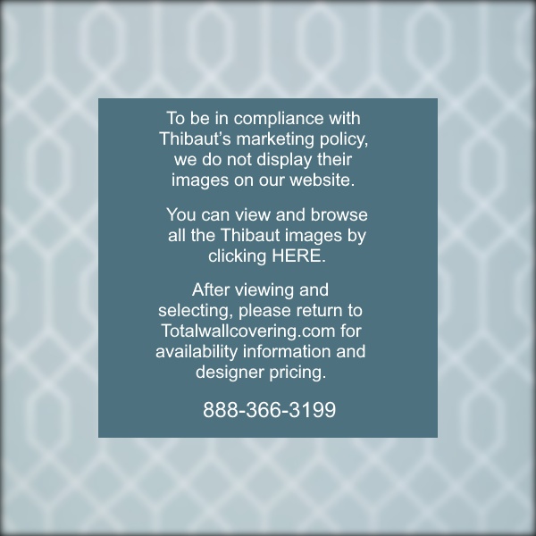 La Farge Metallic Silver on Blue Wallpaper