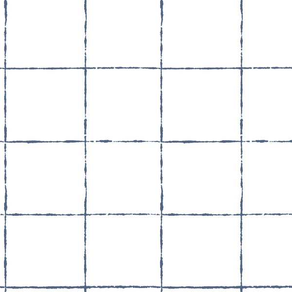 La Vitre Plaid Ultramarine Wallpaper