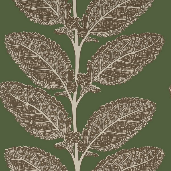 Lacinato Wild Sage Wallpaper