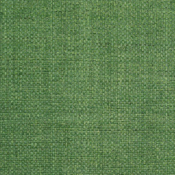 Lauderdale Green Raffia Grasscloth Wallpaper