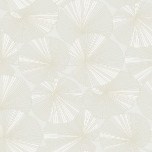 Layered White Lily Pads Wallpaper