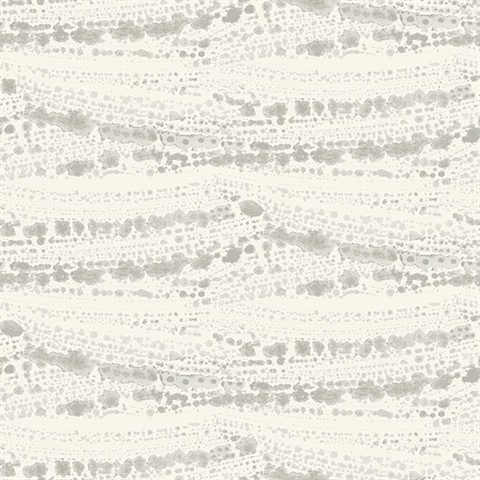 Rannell Grey Abstract Scallop Wallpaper