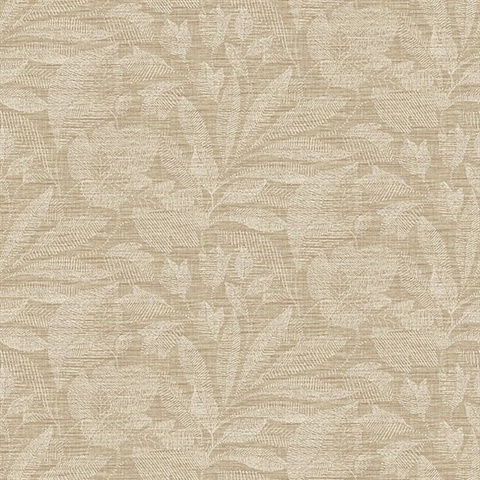 Lei Wheat Etched Leaves Wallpaper
