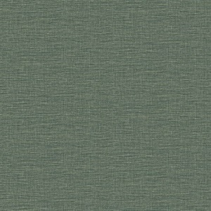 Lela Green Faux Linen Wallpaper