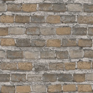 Lennox Neutral Brick Wallpaper