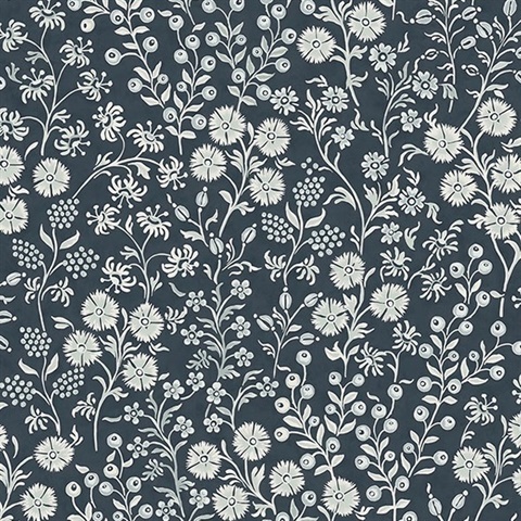 Liana Indigo Trail Wallpaper