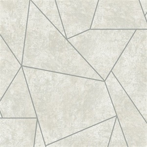 Light Grey & Silver Nazca Wallpaper