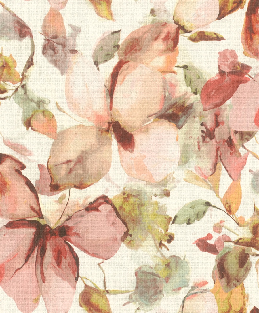 Liliana Pink Floral Wallpaper