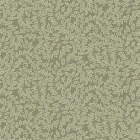 Lindlöv Moss Leafy Vines Wallpaper
