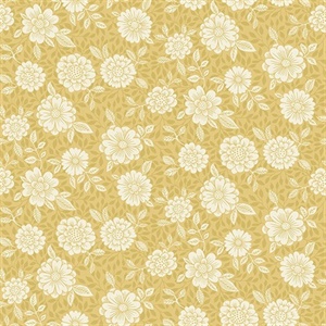 Lizette Mustard Charming Floral Wallpaper