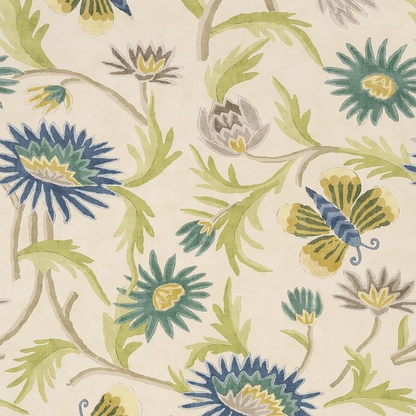 Lizette Navy and Cream Wallpaper
