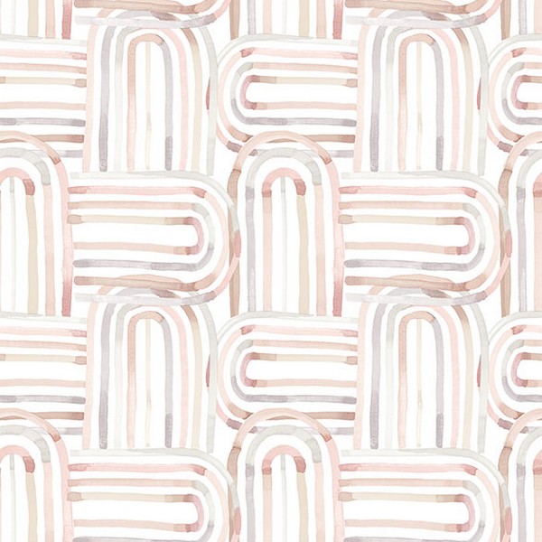 Lolly Blush Arches Wallpaper
