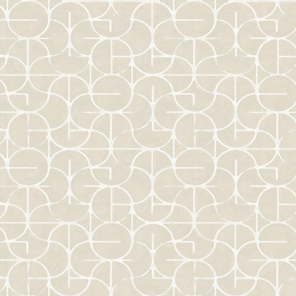 Looking Glass Beige Wallpaper